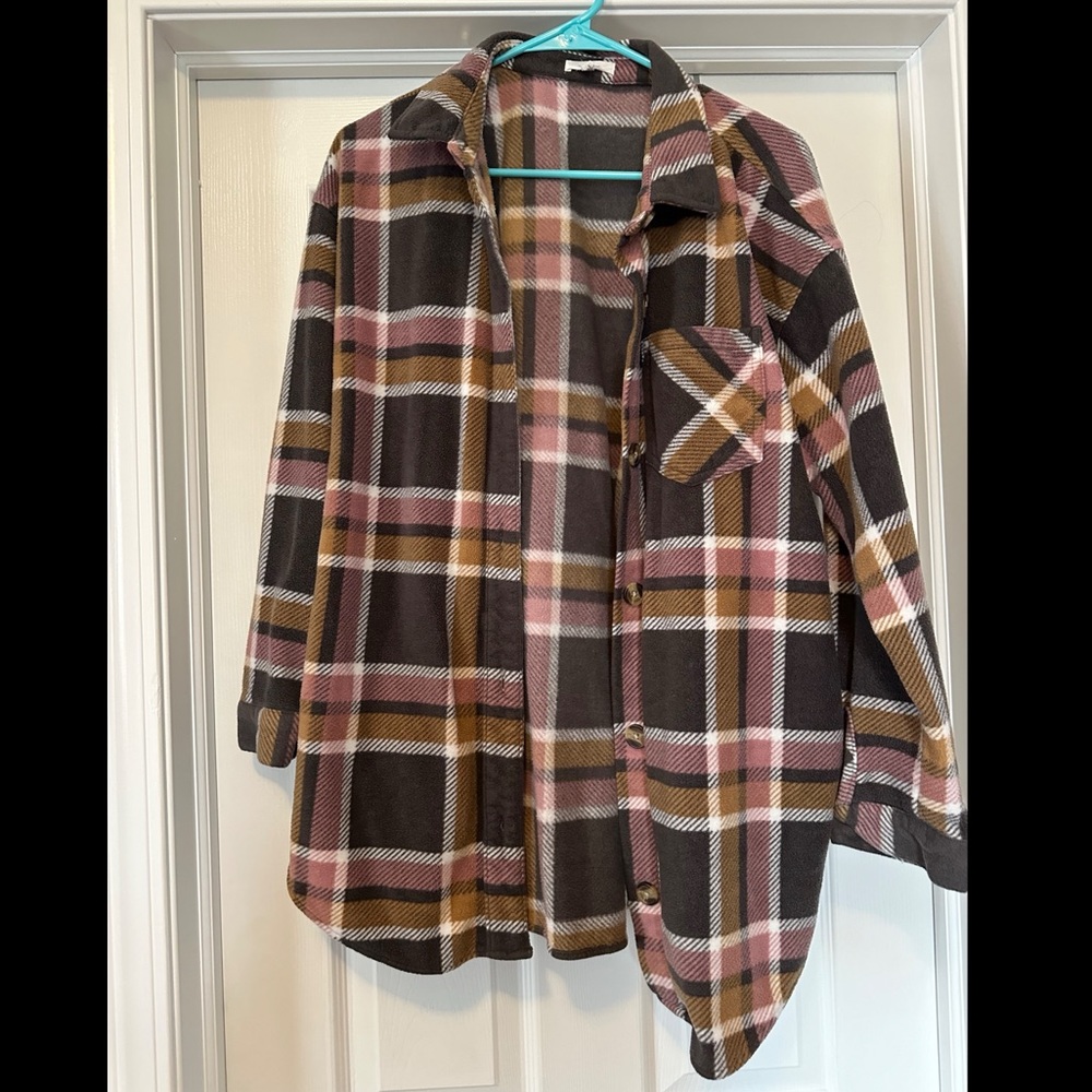 Oversized Soft Flannel Shacket